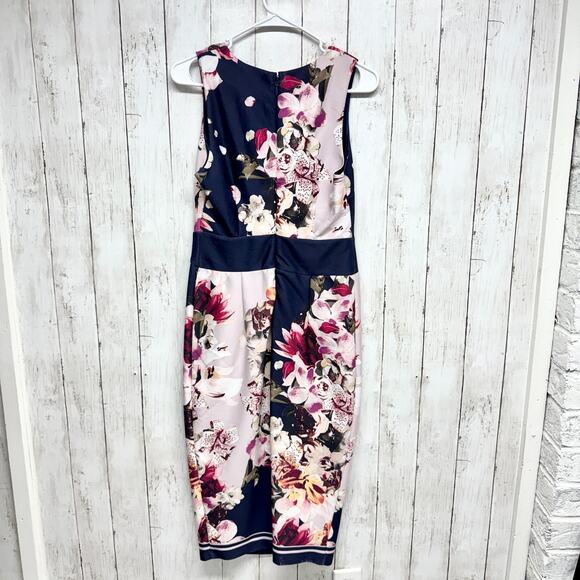 7th Avenue New York & Company Dress Women Size Small Floral Sleeveless Midi - Picture 8 of 8